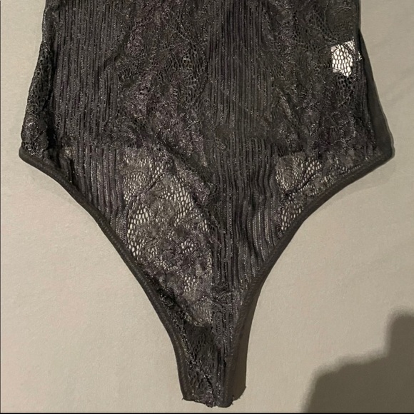 2/$25 Black lace bodysuit - Picture 2 of 3